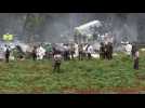 Site of plane crash in Havana