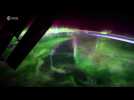 Timelapse shows Northern lights as seen from space