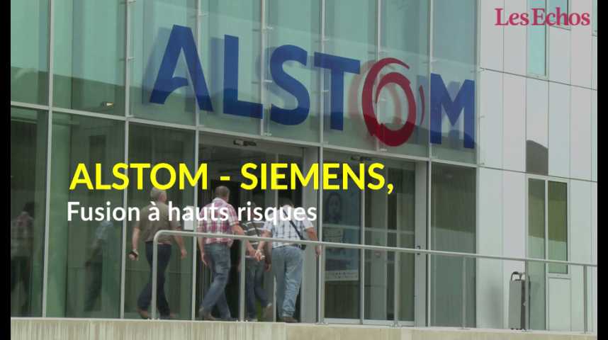Illustration pour la vidéo Alstom - Siemens, fusion à hauts risques