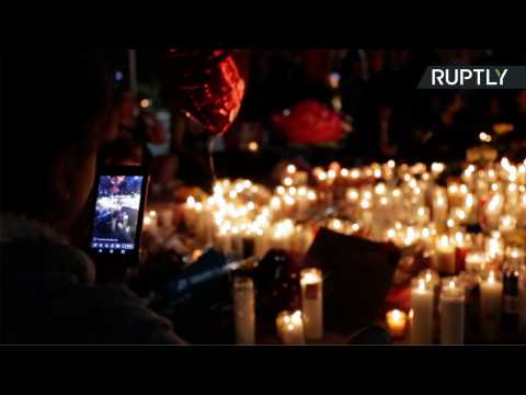 Las Vegas Holds Candlelit Vigil for Shooting Massacre Victims