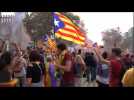 Independence supporters in Barcelona cheer after vote - Label : AFPTV - First images - Category : News
