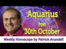 Aquarius Weekly Horoscope from 30th October - 6th November October 2017