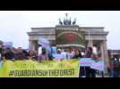 Berlin: protest calling for the conservation of tropical forests - Label : AFPTV - First images - Category : News