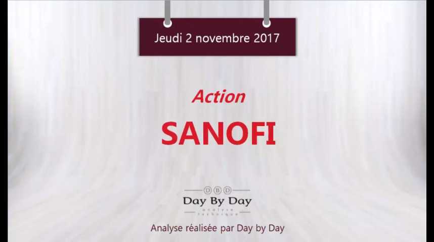 Illustration pour la vidéo Action Sanofi : une configuration baissière - Flash analyse IG 02.11.2017