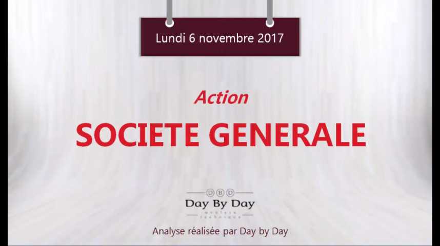 Illustration pour la vidéo Action Société Générale : sortie baissière d'un trading range - Flash analyse IG 06.11.2017
