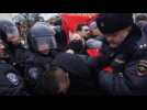 Russian police hold far-left activists in Saint Petersburg