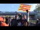 Activists block roads, trains in Catalonia strike