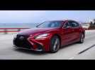 2018 Lexus LS 500 F Sport Driving Video in Matador Red