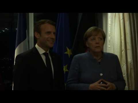 Macron and Merkel meet ahead of EU summit