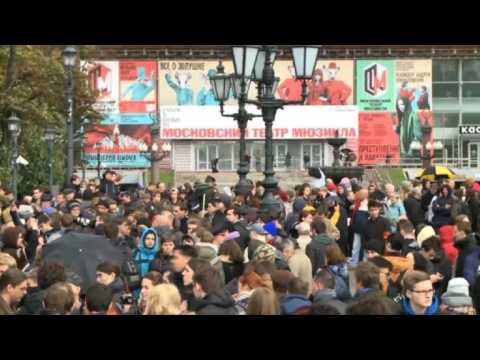 Anti-Putin rally on Russian president's 65th birthday