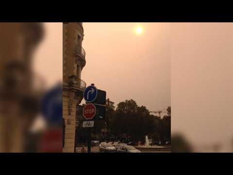 Bretagne : le ciel jaunâtre et apocalyptique causé par l'ouragan Ophelia