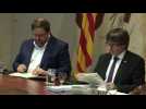 Catalan cabinet meets as independence deadline approaches - Label : AFPTV - First images - Category : News