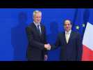 French Finance Minister meets Egyptian President al-Sisi