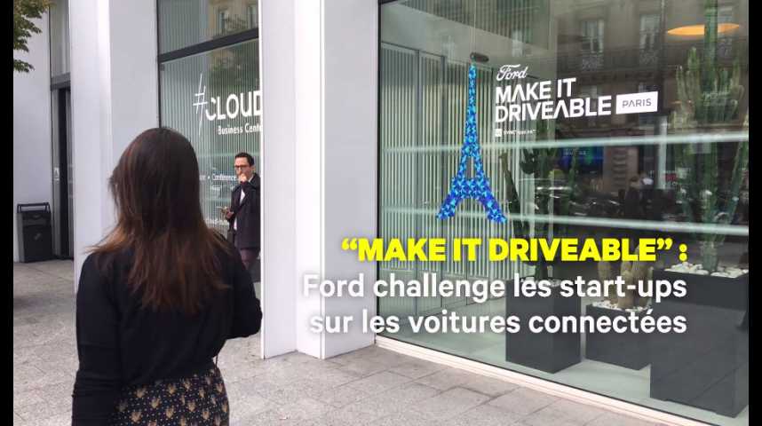 Illustration pour la vidéo "Make it driveable" : quand Ford challenge les start-ups autour des voitures connectées
