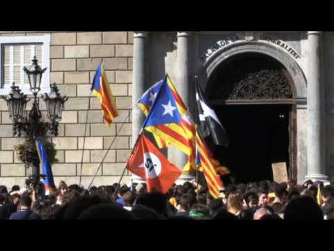 Thousands of students protest in Barcelona for independence