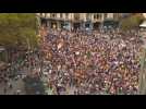 Catalonia on strike over independence poll violence