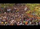Catalonia: Protest against referendum police crackdown