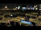 Barcelona: protest to release Catalan MPs from prison - Label : AFPTV - First images - Category : News