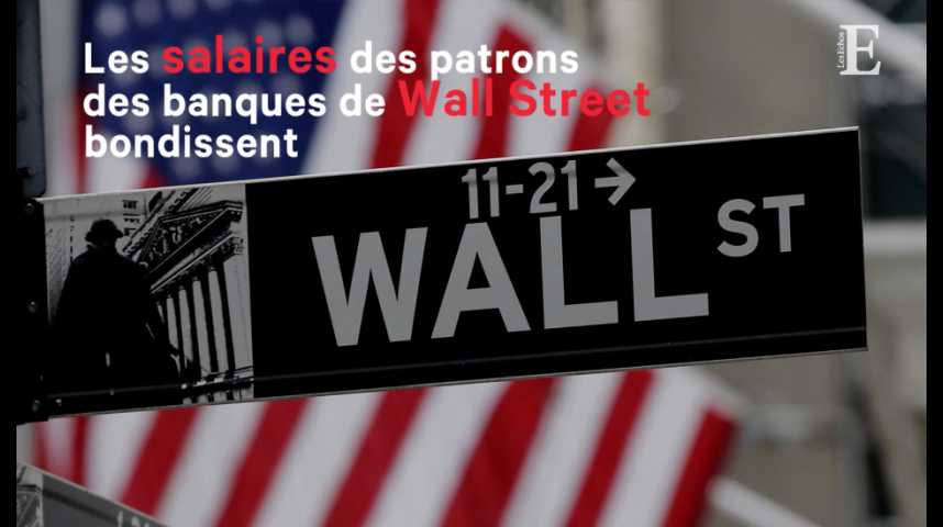 Illustration pour la vidéo Les salaires des patrons des banques de Wall Street bondissent