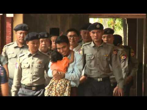 Detained Reuters journalists arrive in Myanmar court