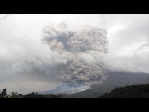 Indonesia's Mt. Sinabung spews massive smoke-and-ash column