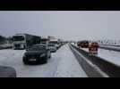 Around 2,000 cars stranded in snow in southern France