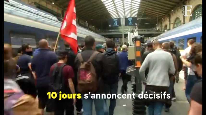 Illustration pour la vidéo Grève à la SNCF : le compte à rebours a commencé