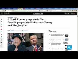 Did a North Korean propaganda film predict the proposed US summit?