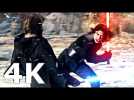 STAR WARS 8 - Luke VS Kylo Ren Fight Scene in Ultra HD 4K