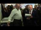 Gennady Zyuganov votes in Russian presidential election - Label : AFPTV - First images - Category : News