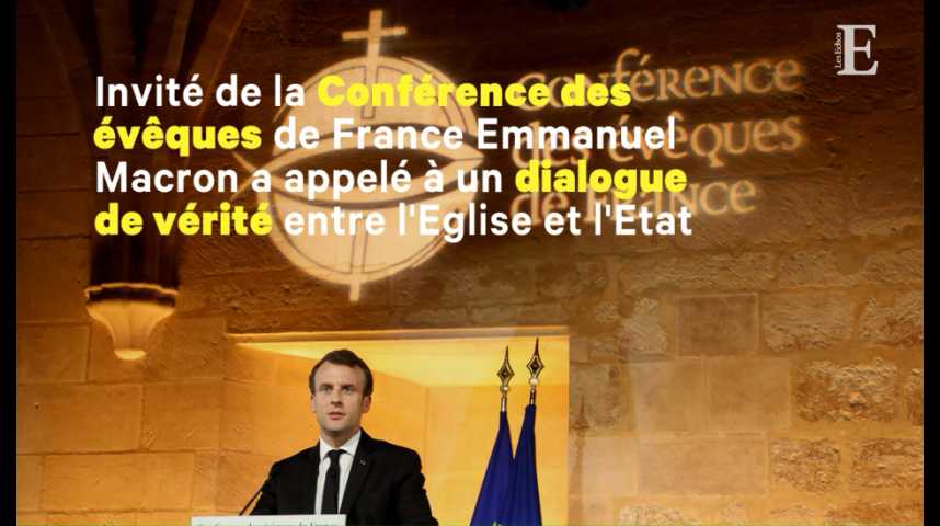 Illustration pour la vidéo Macron veut "réparer" le lien avec les catholiques