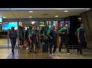 Australian cricket team arrives at Johannesburg airport