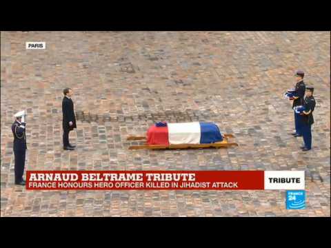 France shooting: President Macron promotes hero officer to the Legion of Honour