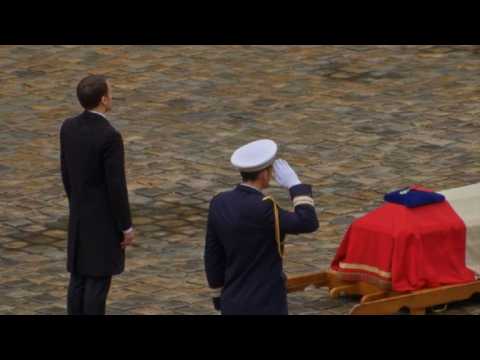 Macron awards slain French gendarme Legion d'honneur
