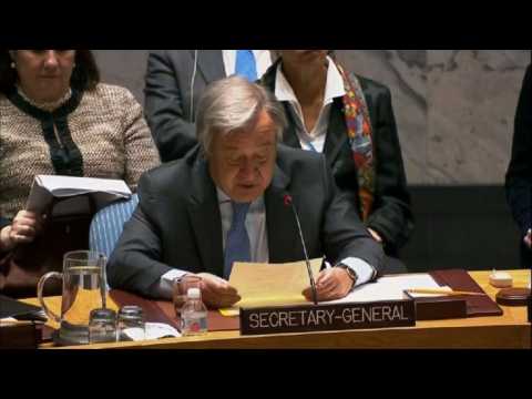 UN chief urges aid deliveries, medical evacuations in Ghouta