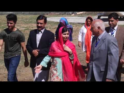 Malala lands in Swat, Pakistani district where she was shot