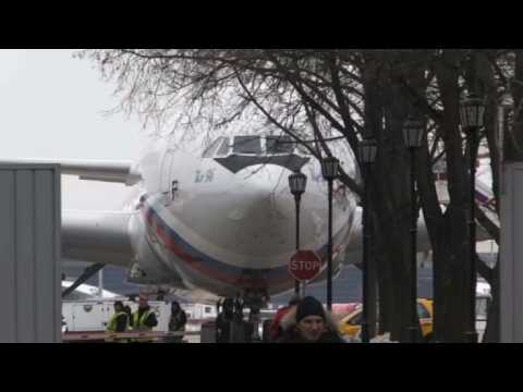 Moscow: Plane carrying Russian diplomats expelled from US lands