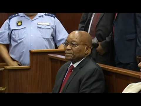 S.Africa's Zuma arrives at court over graft charges