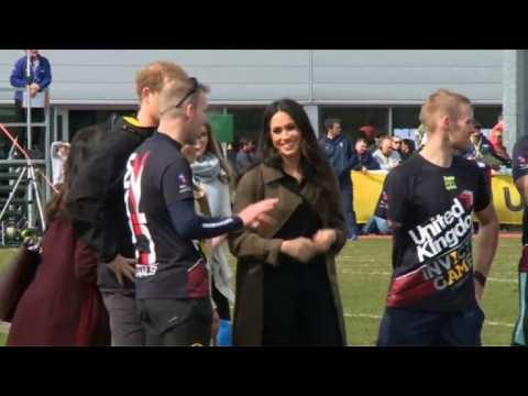Prince Harry and Meghan Markle attend trials for Invictus Games