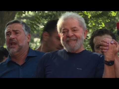 Brazil's Lula arrives at mass for late wife Marisa