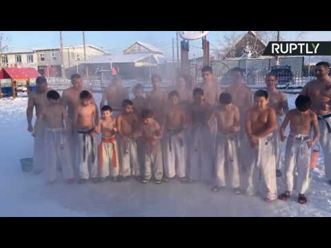 Siberian Karate Kids Show Leonardo DiCaprio Temperature is Just a Number