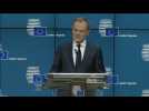 Britain's position on Brexit 'based on pure illusion': EU's Tusk - Label : AFPTV - First images - Category : News