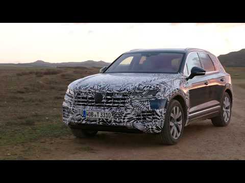The all-new VW Touareg COVERT DRIVE SPAIN Preview in Aquamarine Blue