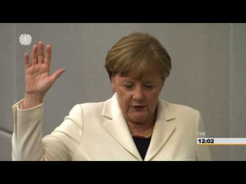 Merkel takes oath of office for fourth term