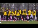 Star Usain Bolt trains with Borussia Dortmund