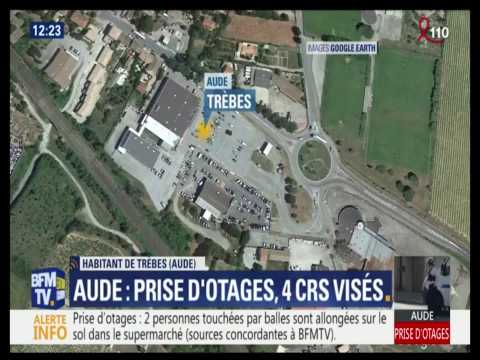 Une prise d'otages a eu lieu ce matin au Super U de Trèbes (Aude)