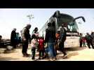 Ghouta evacuees arrive in Syria's rebel-held Idlib: monitor