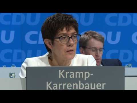 Annegret Kramp-Karrenbauer elected Sec-Gen of Merkel's CDU