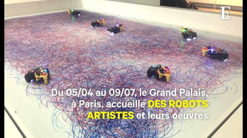 Illustration pour la vidéo Au Grand Palais, les robots artistes sont à l'honneur