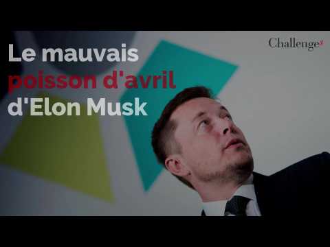 Le mauvais poisson d'avril d'Elon Musk fait chuter Tesla en bourse 